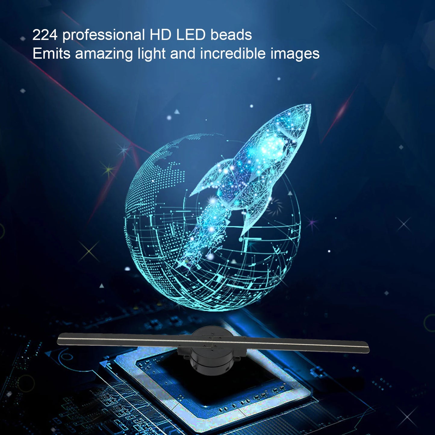 HoloFan: Pantalla holográfica 3D con WiFi
